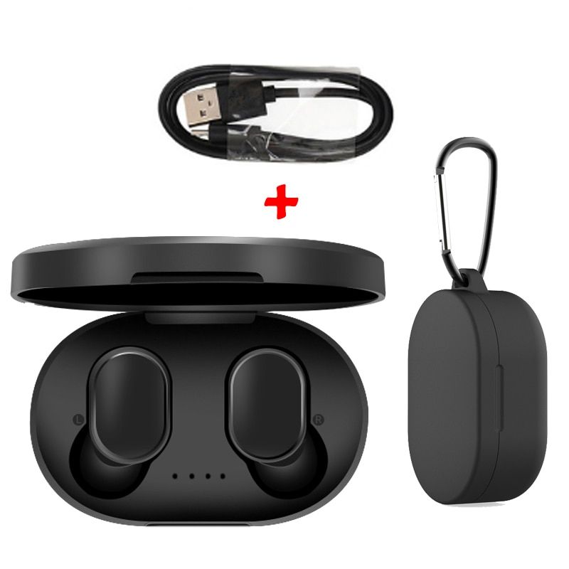 A6S Wireless Earphone Sports Earbuds Bluetooth 5.0 TWS Headsets Noise Cancelling Mic For iPhone Huawei Samsung Xiaomi Redmi