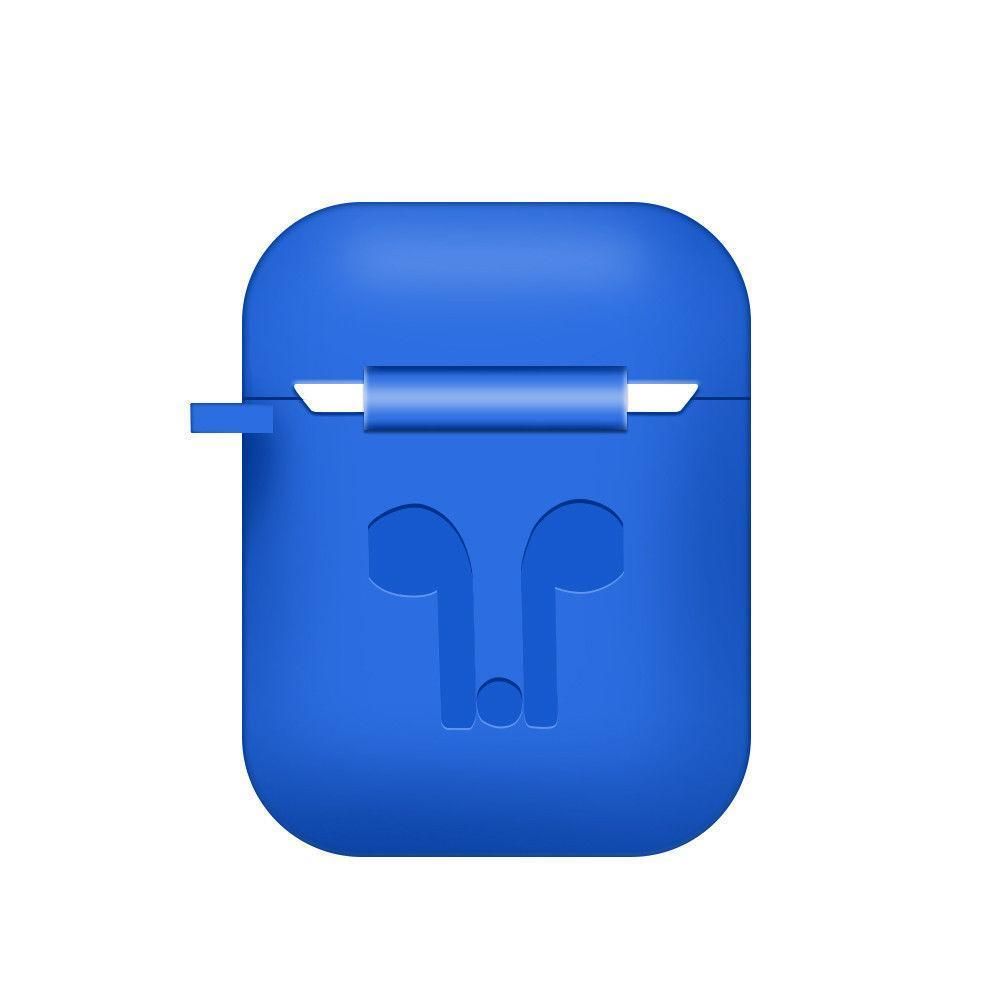 Waterproof Shockproof Silicone Cover Case with Anti-dust Plugs and Carabiner for Apple AirPods 5 Colors