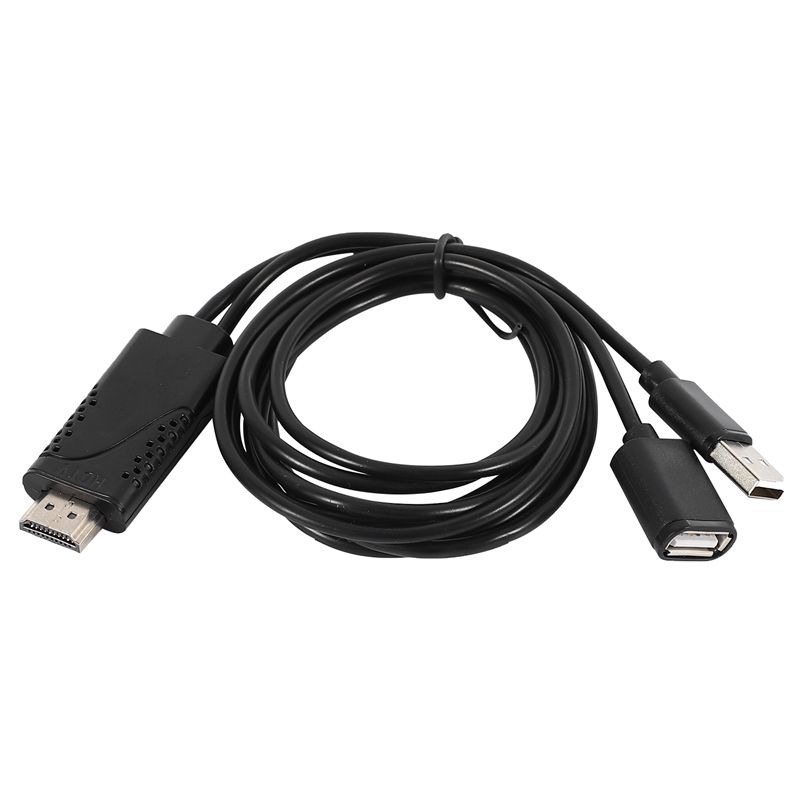 USB Female to HDMI Male HDTV Adapter Cable for iPhone 7/7plus/6s 6 plus