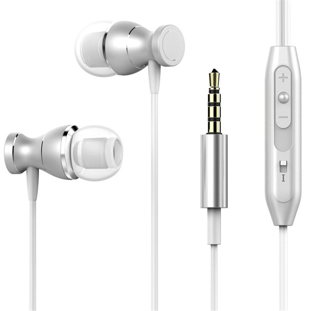In-ear 3.5mm Super Bass Magnetic Earbuds Stereo Headset Sports Earphone Waterproof For Mobile Phone MP3 MP4 with Mic