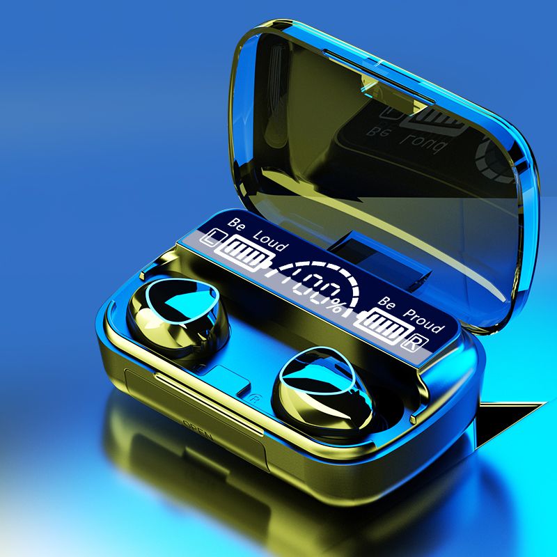 M10 Tws Bluetooth Headset With Breathing Light Touch Digital Display 5.1