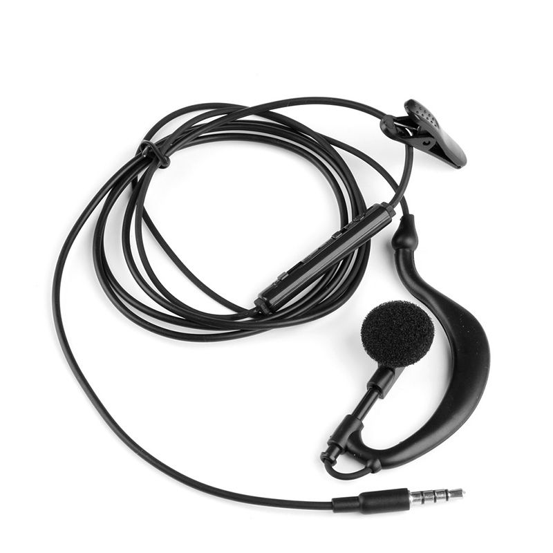 3.5mm Single In-Ear Only Mono Earphone Earbud Headphone w/ Mic For Phone for Samsung