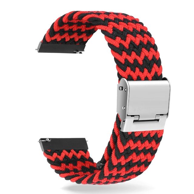 Universal 20mm 22mm Nylon Bracelet Band For Samsung Watch 3 41mm 45mm Galaxy Watch 42mm 46mm Braided Loop Band