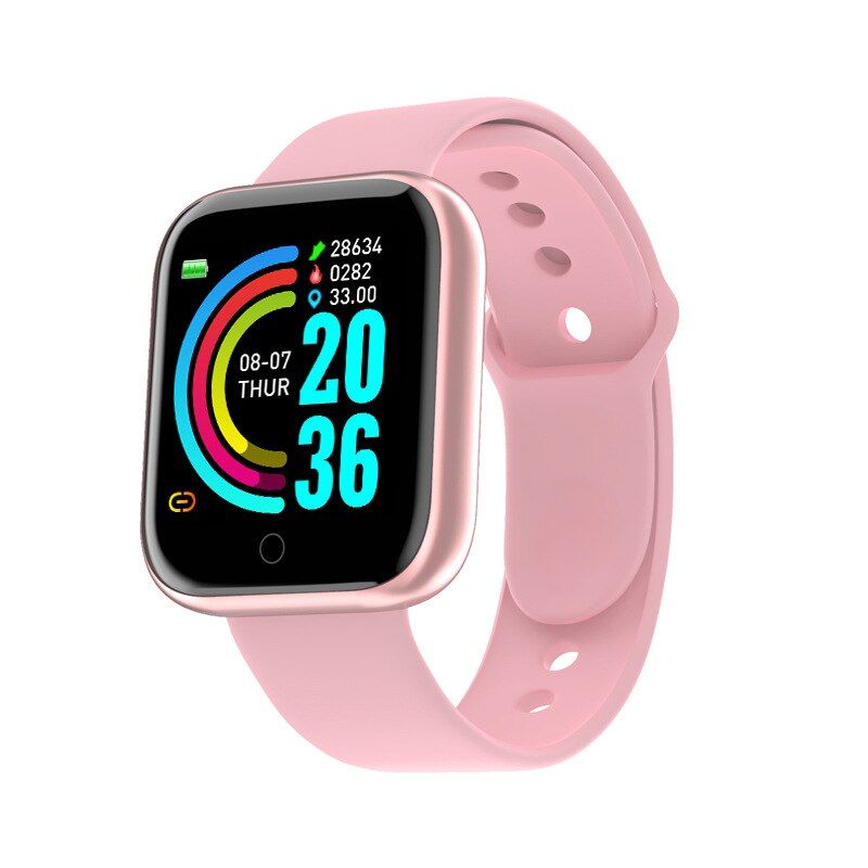 Y68 Smart Watch Waterproof Bluetooth Sport Women Heart Rate Monitor Blood Pressure Fitness D20 Smartwatch Gift for Kids