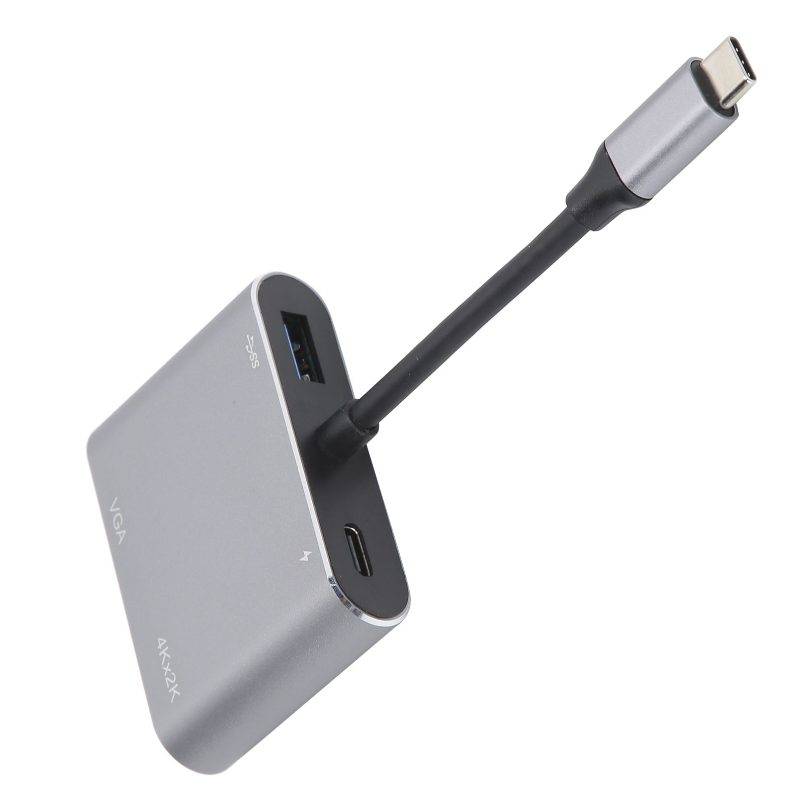 4 In 1 USB Dock Station Adapter 3.0 To +VGA Aluminium Alloy 4.5W Power Supply