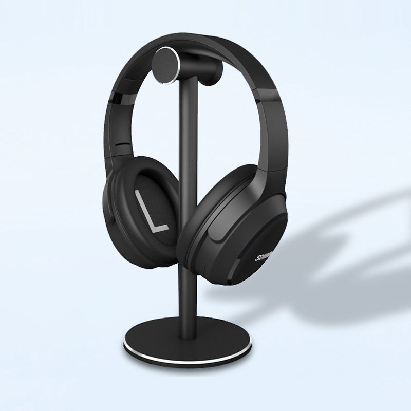 Durable Aluminum Alloy Metal Headphones Holder Stand Detachable Stable Bracket Silicone Pad for Wired Wireless Headsets Professional safety design