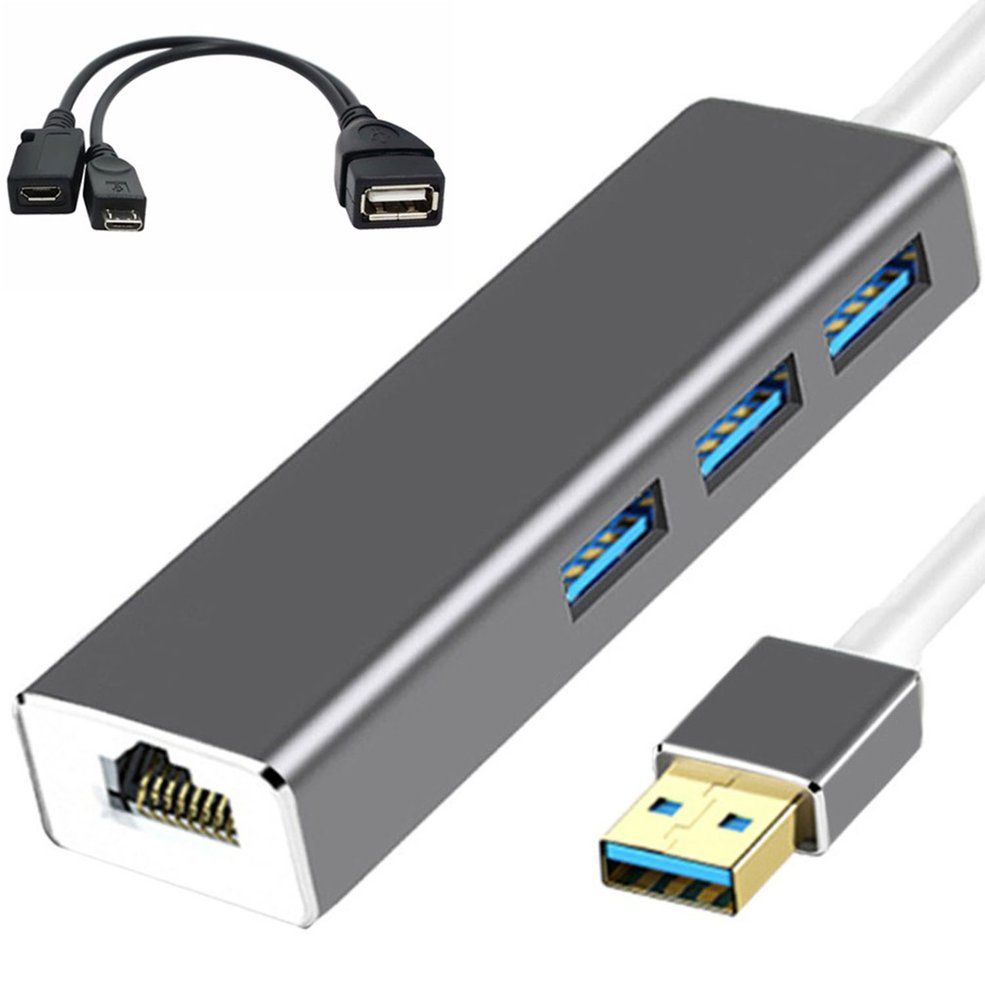 3USB HUB LAN Ethernet Adapter OTG USB CABLE for FIRE STICK 2ND GEN OR FIRE TV3
