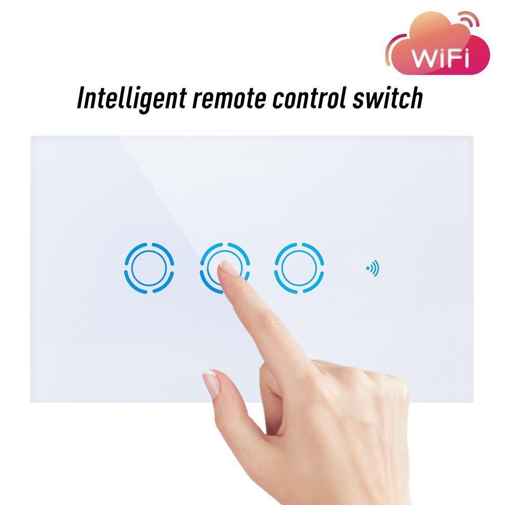 1/2/3 Gang Sonoff T1 US Smart Touch Light Switch WiFi RF APP Remote Control