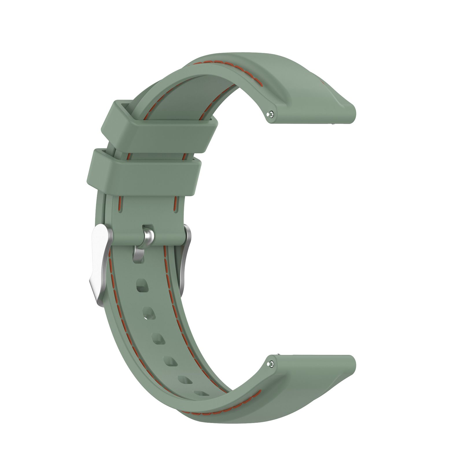 22mm Universal Stitched Silicone Watch Strap Wrist Band for Samsung Galaxy Watch 3 45mm Gear S3