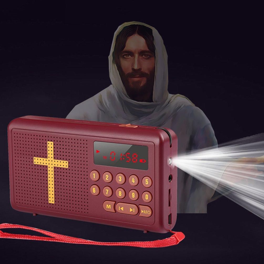 4G MP3 audio Bible player speaker audio input earphone output and FM radio