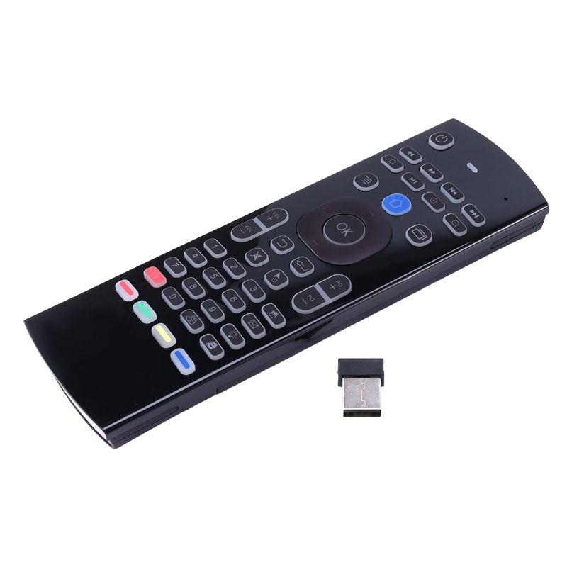 T3C Air Mouse 2.4GHz Wireless Mini Keyboard Remote Control for Android TV Box Media Player Computer Mobilephone Black