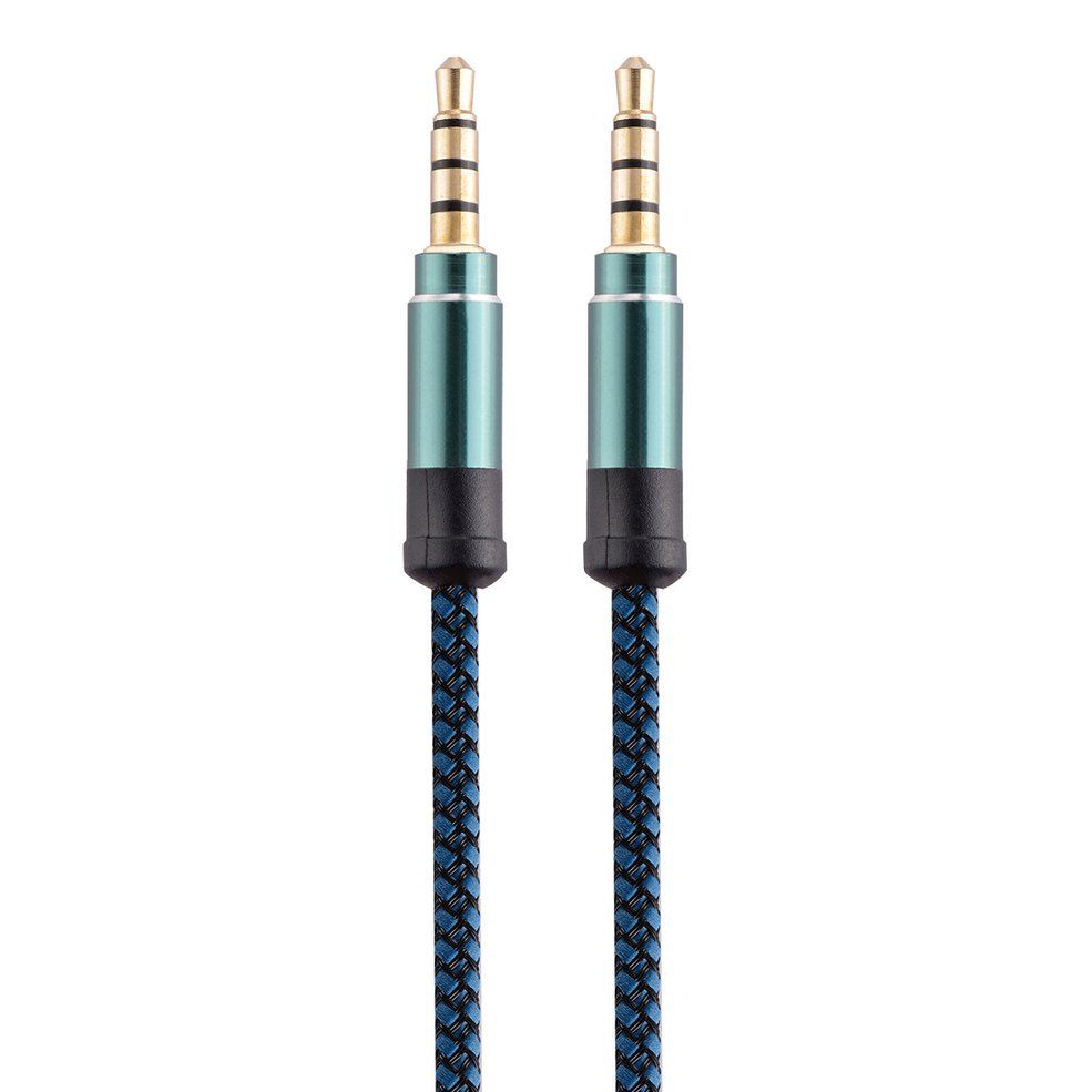 1.5m/3m 3.5mm AUX Cable Audio Cable 3.5mm Jacks Speaker Cable AUX Cable - Blue 3M