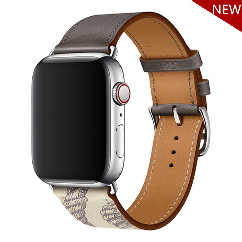 Hight quality leather strap For Apple Watch band 44mm 40mm 42mm 38mm single tour bracelet iwatch 4 3 5 SE 6