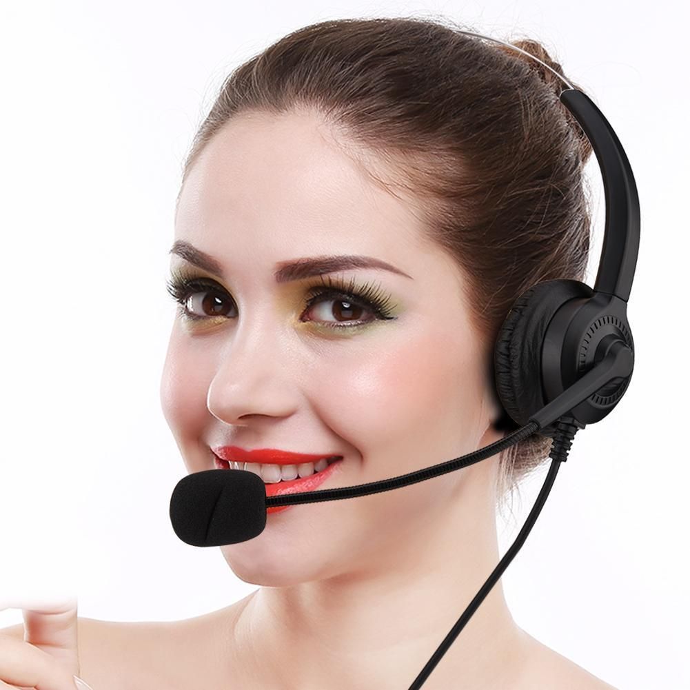 Call Center USB Headset Noise Cancelling USB Call Center Headset with Microphone Mute Function