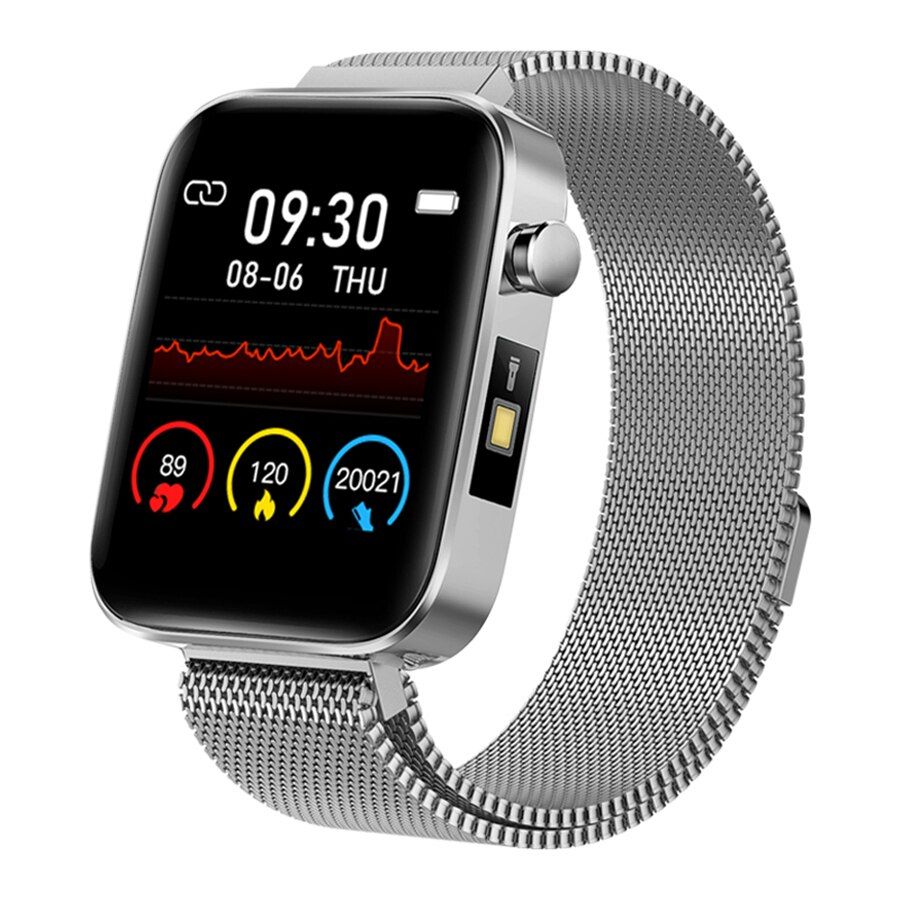 T68 Plus Men Women Sports Business Smart Watch Body Temperature Measure Heart Rate Blood Pressure Monitor Smartwatch For Phones