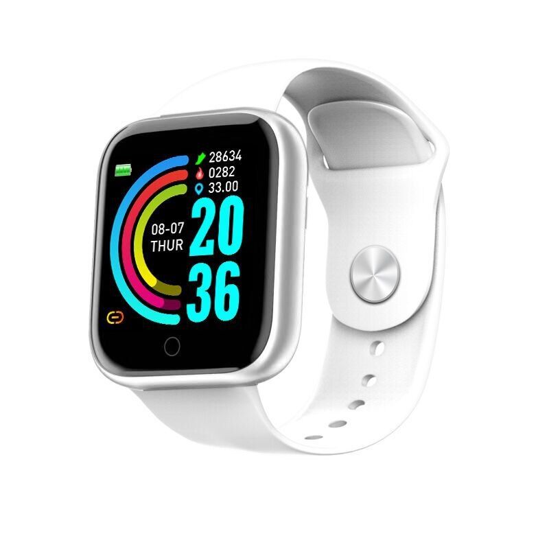 D20 Pro Y68 Smart Watch Bluetooth Fitness Tracker Sports Watch Heart Rate Monitor Blood Pressure Smart Bracelet for Android IOS