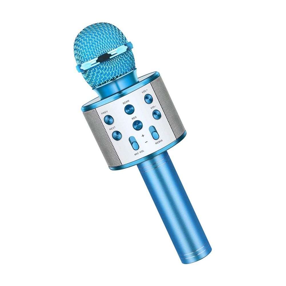 Bluetooth Karaoke Mic Wireless Microphone Professiona Speaker Handheld  Microfone Player Singing Recorder Mic For Kids Gift Black