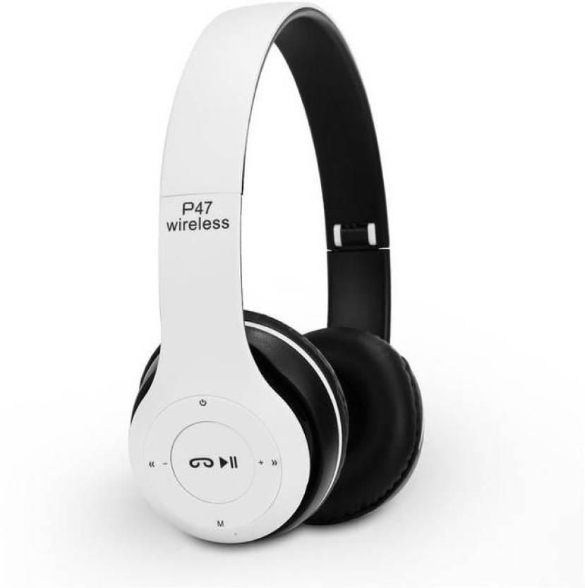 P47 - Wireless Bluetooth Headphone - White
