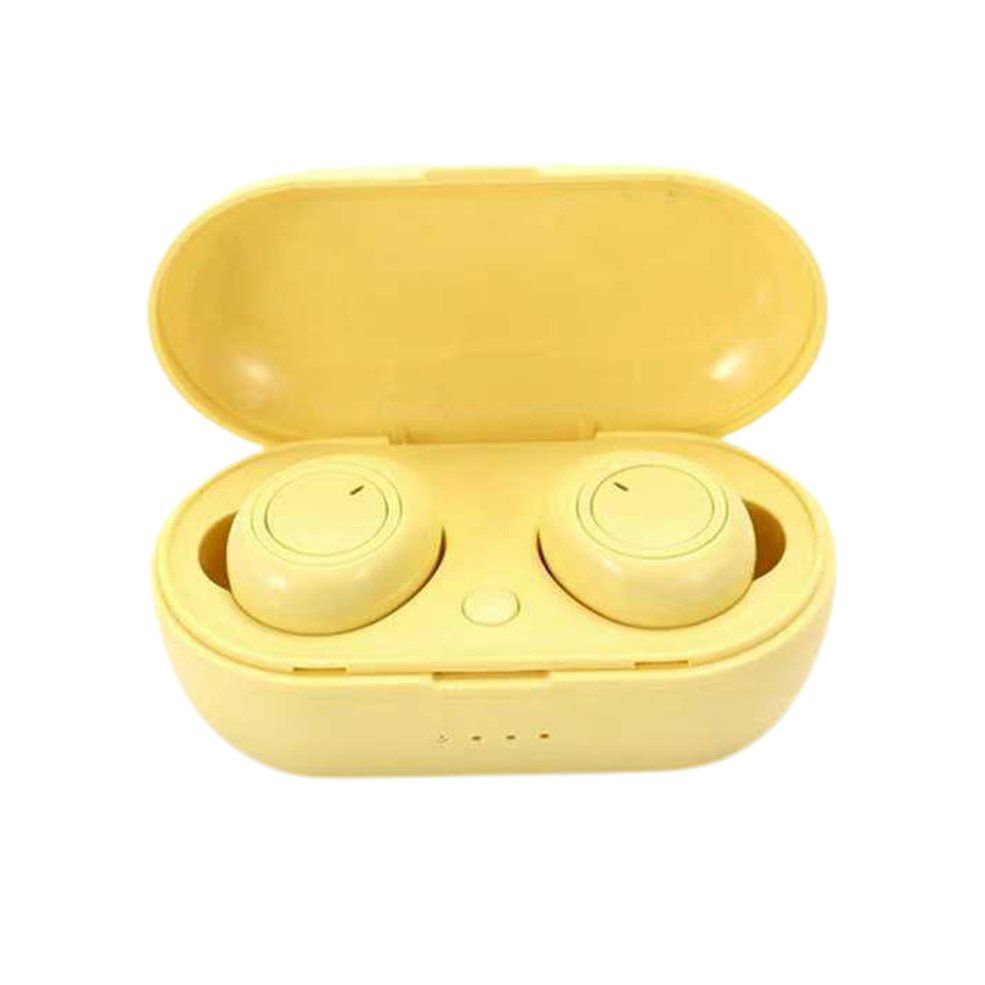 Y50 In-Ear Noise Reduction 5.0 Wireless Headset Gaming Earphones In Ear Earbud - Yellow