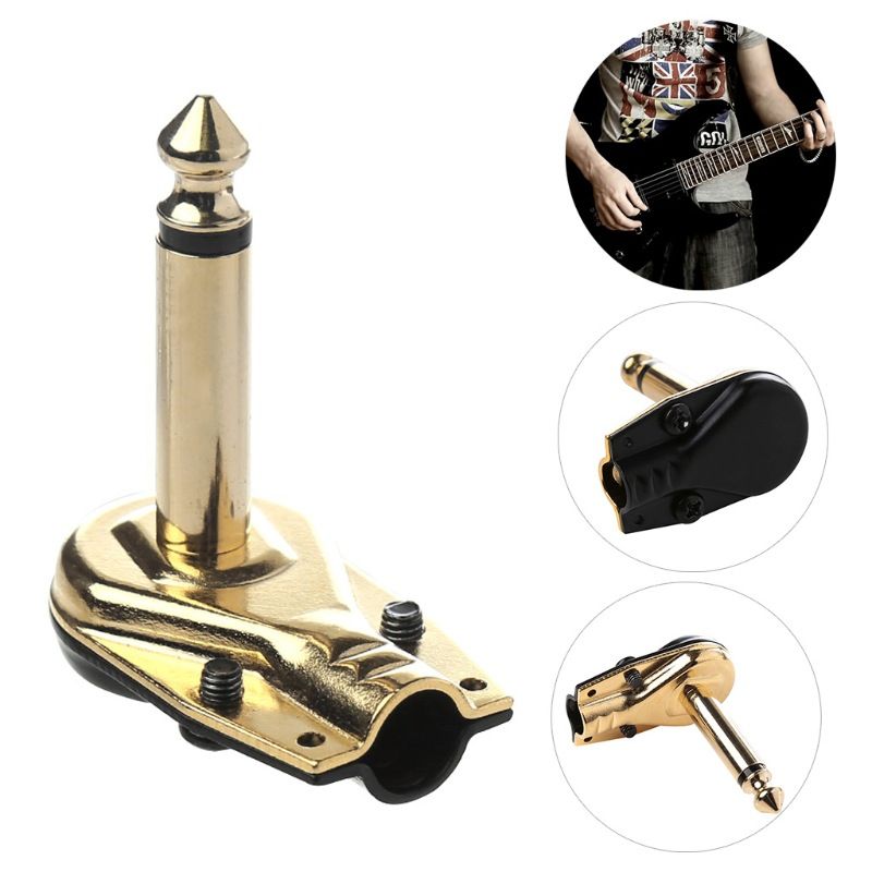 Yfashion 6.35mm Electric uitar Audio Plug crophone Amplifier Connector