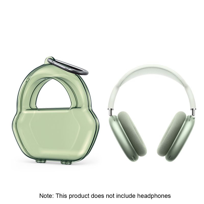 Portable Carrying Bag Cover Case Earphone Jelly Easy Carry Box Handbag Travel Handbag Cover for AirPods Max Green