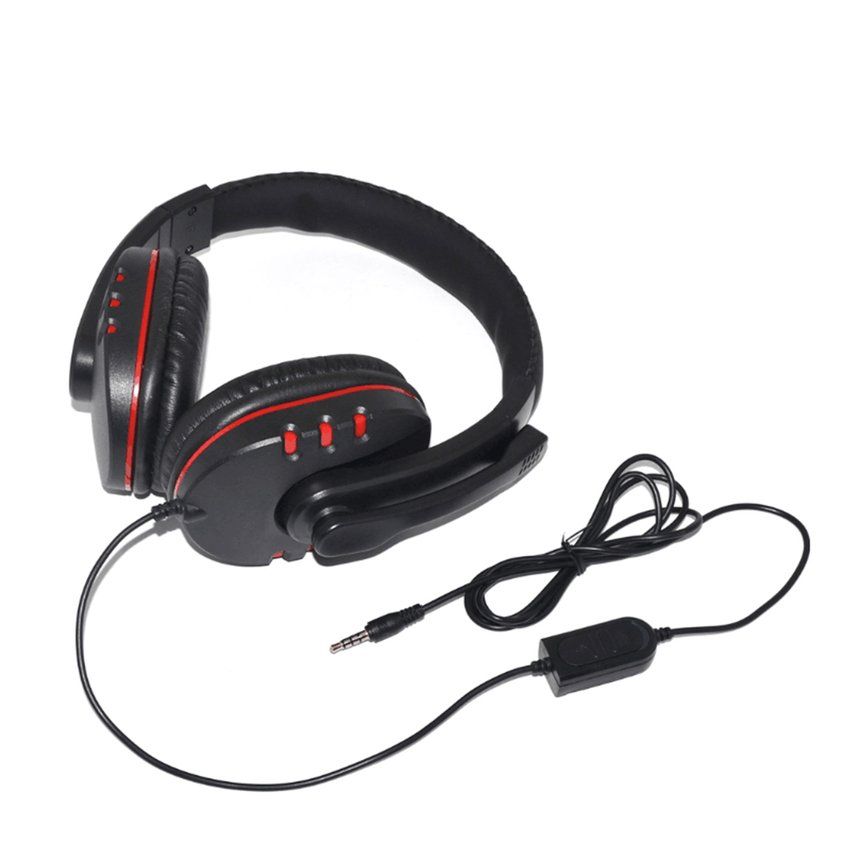 TE Wired Gaming Headphones 40mm Driver Bass Stereo with Mic 3.5mm Jack Headsets Noise Isolating for PS4 for XBOX-ONE PC Mic