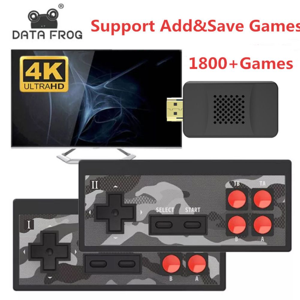 HD Video Game Console Built in 1800 Classic Games Mini Retro Dendy Game Console Wireless Controller TV Output