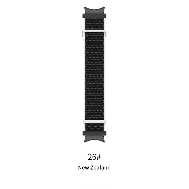 20mm New Nylon Elastic Strap for Samsung Galaxy Watch 4 40 44mm Sport Loop Braided for Galaxy Watch 4 Classic 42 46mm Soft Strap