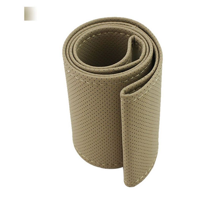 Yfashion Hand Sewing Steering Wheel Cover crofiber Leather Sweat-absorbent Breathable Car Steering Wheel Cover