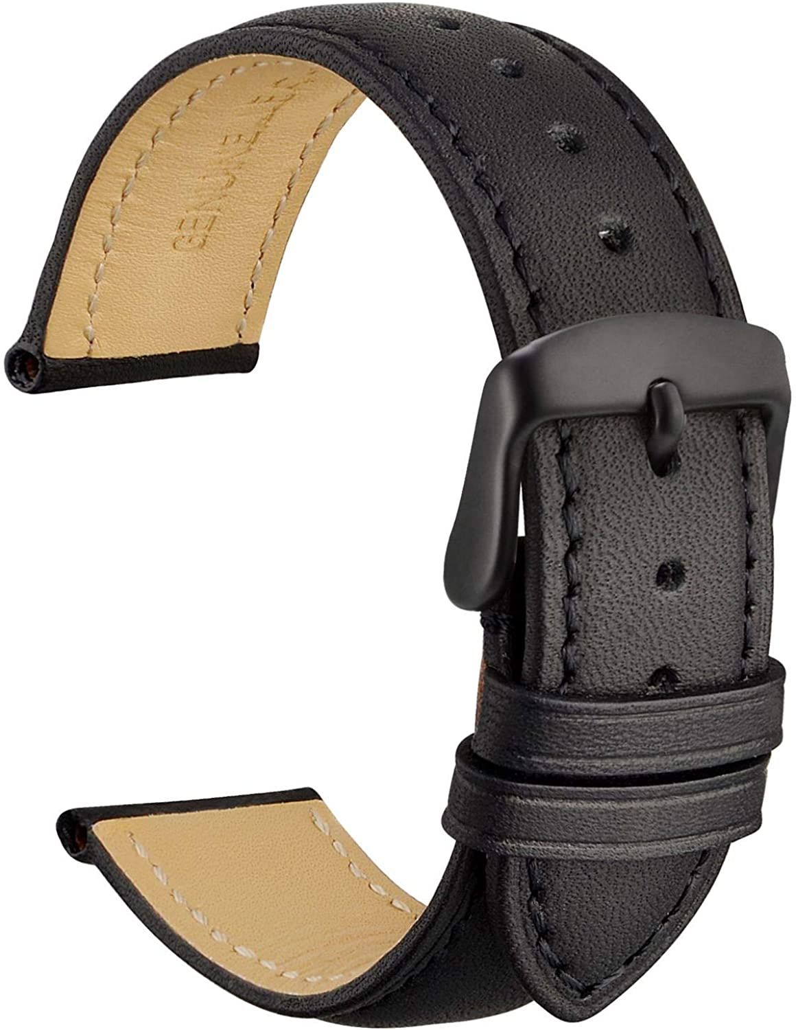 22mm Soft Leather Watch Strap for SmatrWatch