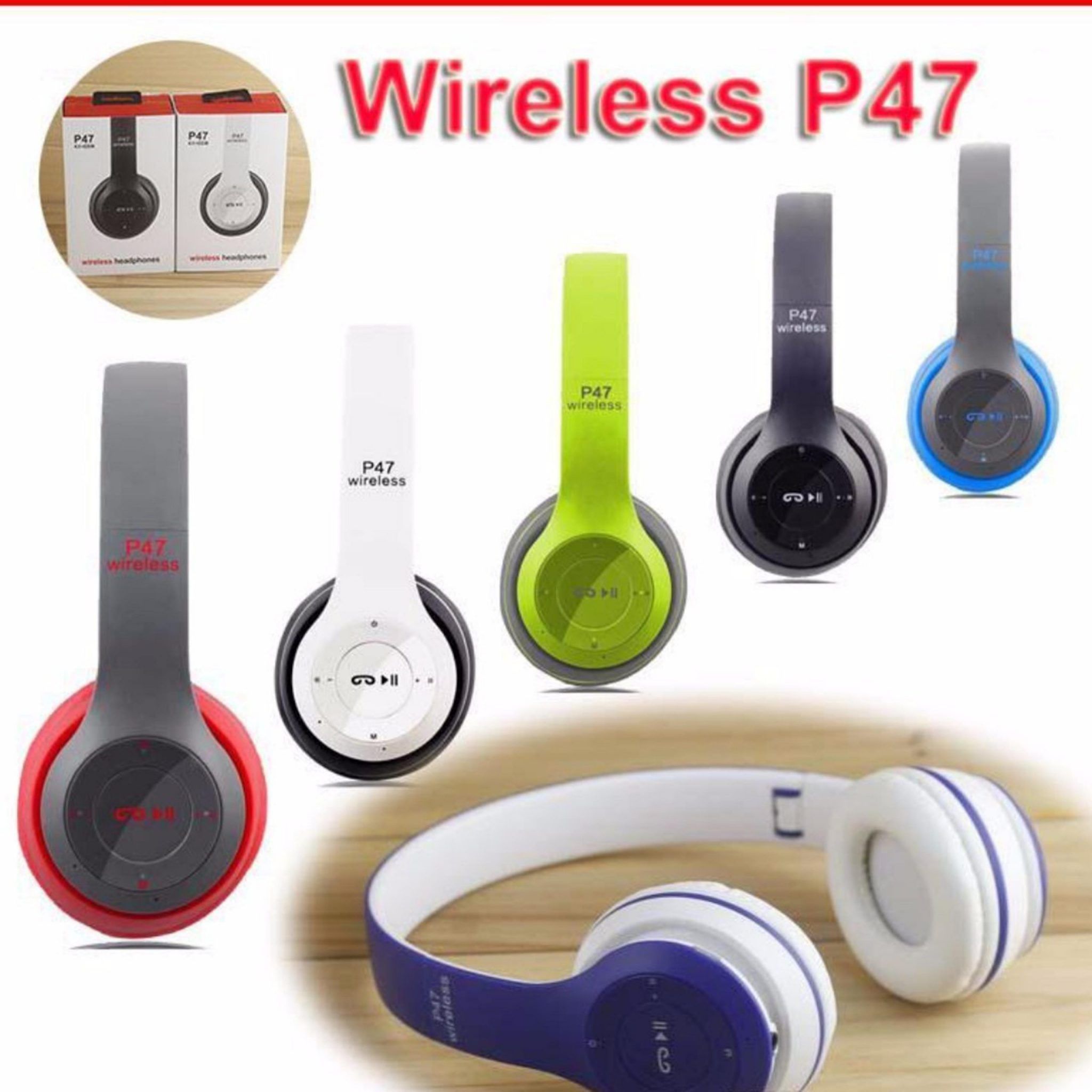 P47-Wireless Bluetooth Headphone