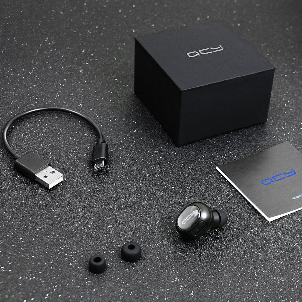 Q26 Single Ear Earphone Earpiece Running Stereo Earbuds With Mic-Q26 Black