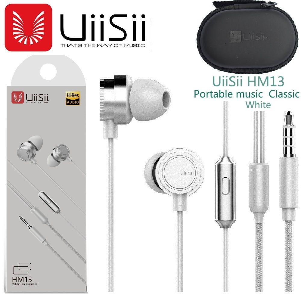 UiiSii HM13 Wired Earphone In-Ear Dynamic Headset with Microphone 3.5mm plug For All phone