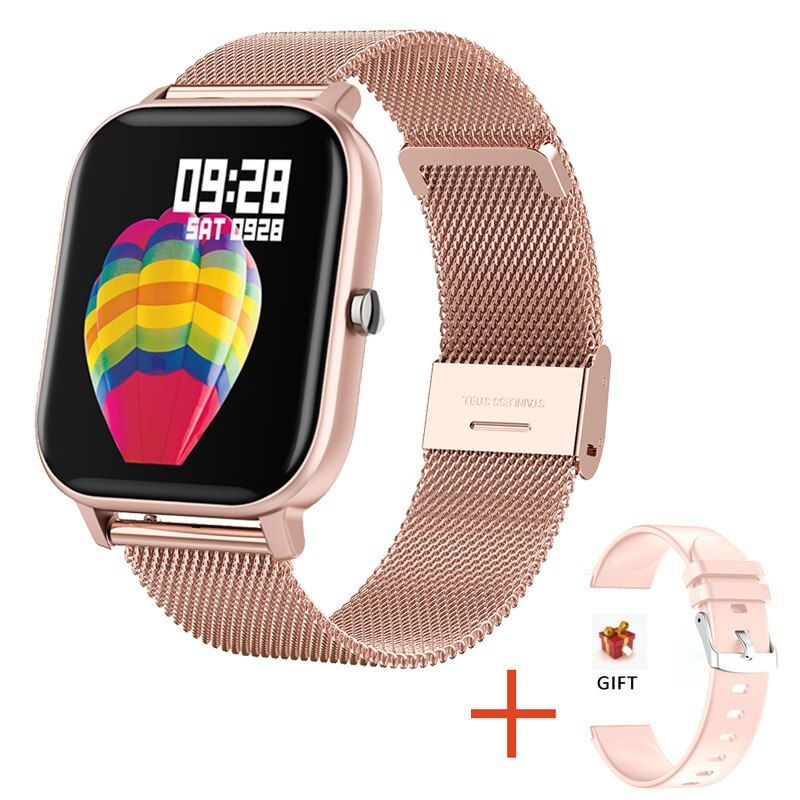 2021P8 Color Screen Women Smart band Watches Activity  Heart Rate Monitor Sports Clock Ladies Smart Watch Men For