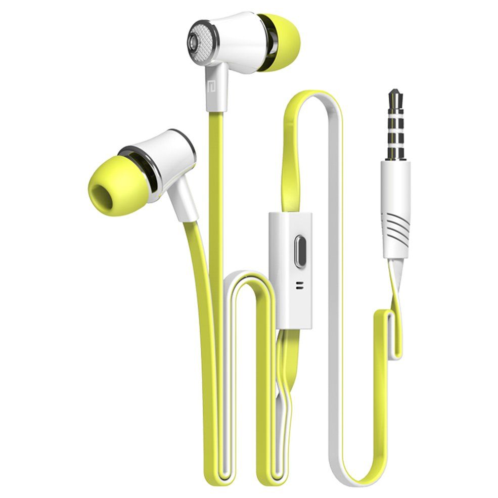 Jm21 Earphones In-Ear Subwoofer With Wheat Line Control Mobile Phone Headset