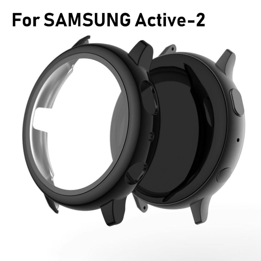 Suitable for Samsung Galaxy Watch Active2 Electroplating All-inclusive PC Protective Tempered Film 44mm with durablility