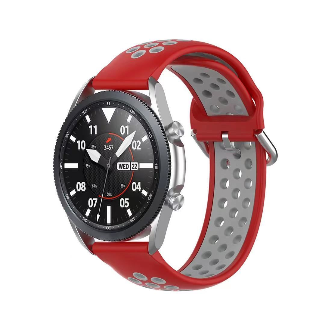 Sports Silicone strap for Samsung watch 46mm/Active 2 42mm/Huawei watch GT2/Amazfit GTR 47mm Bracelet strap for 22mm 20mm strap