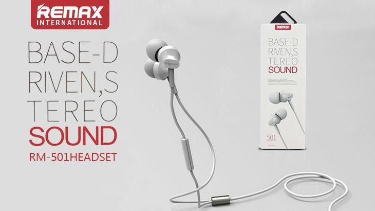 Remax RM 501 In-Ear Headphone - Black & White