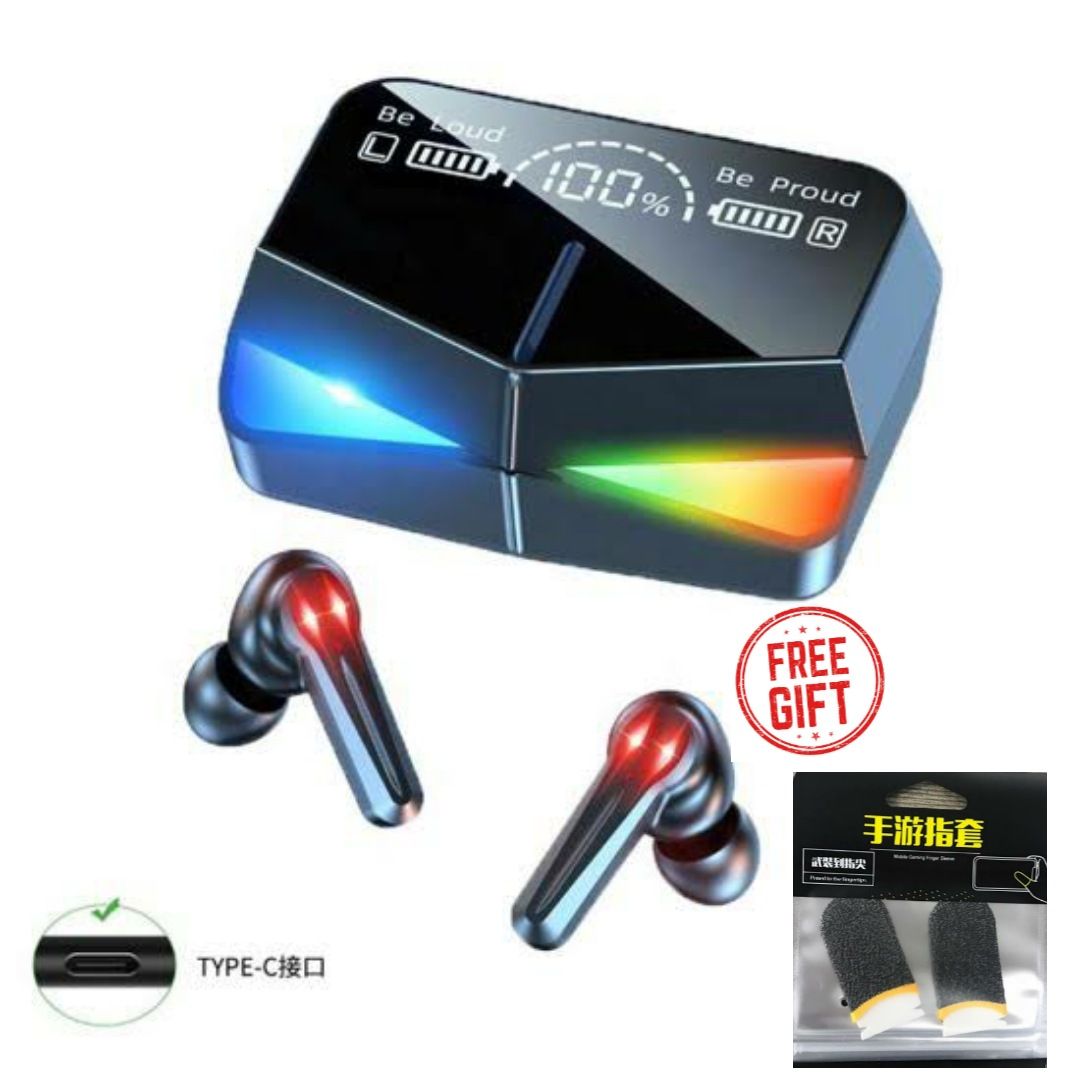 TWS M28 Headphone Gaming Wireless Headset Bluetooth Earphones Wireless Touch Headphones Stereo Music Gaming Headsets Sports Waterproof Earbuds
