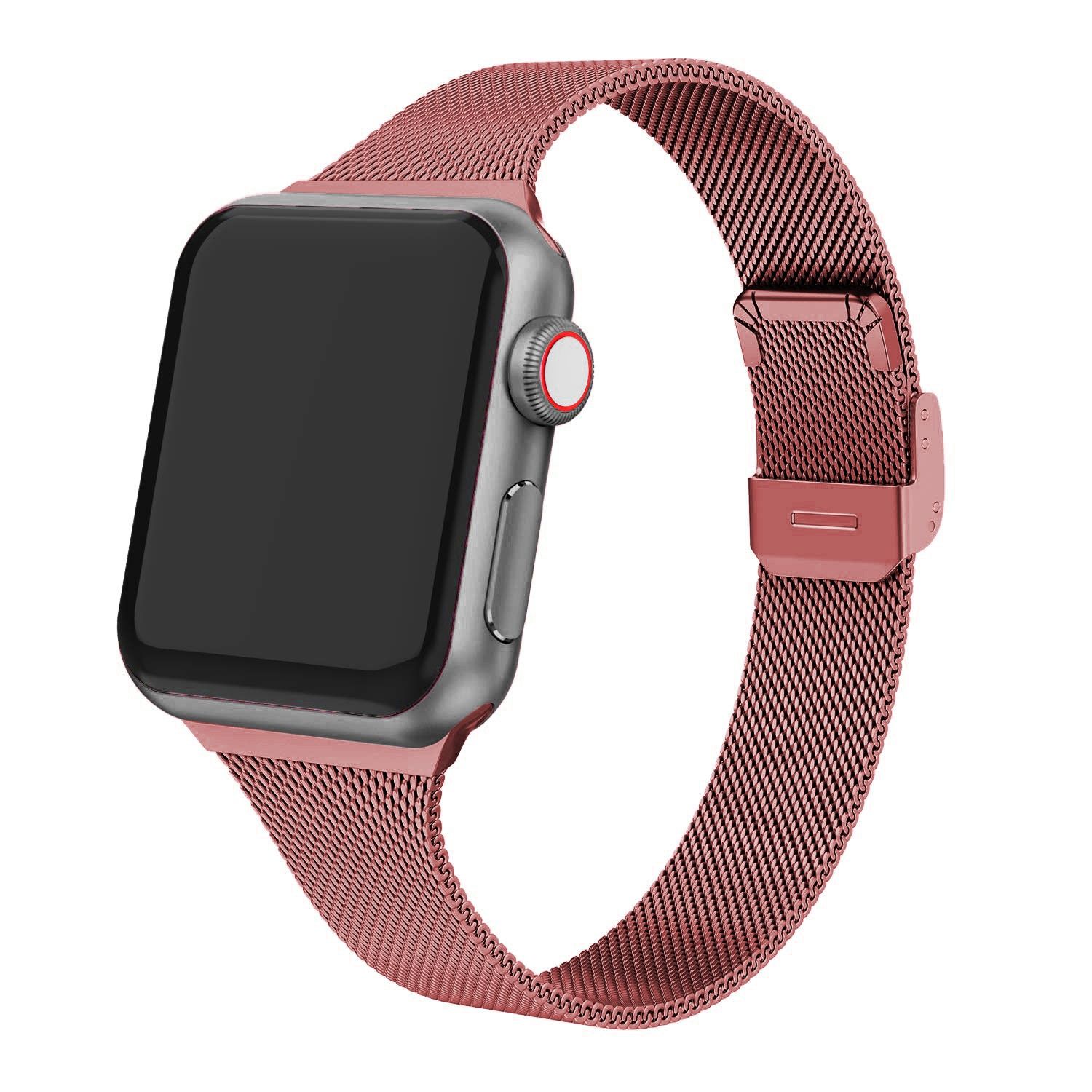 Milanese strap For Apple Watch band 44 mm 40mm iWatch band 42mm/38mm silm Stainless steel bracelet Apple watch series 4 3 5 SE 6
