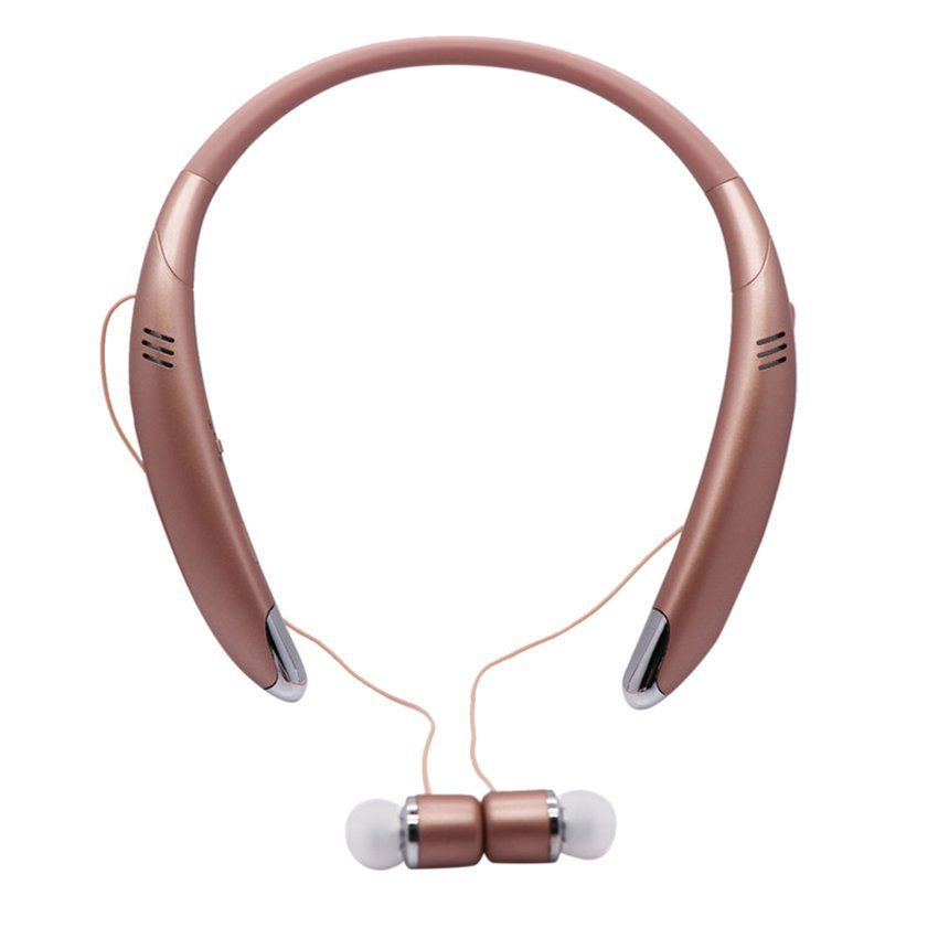 TE Sports Headphones Built-in Mic Wireless Lightweight Neckband Headset Sport Earphone With HIFI Base Speaker