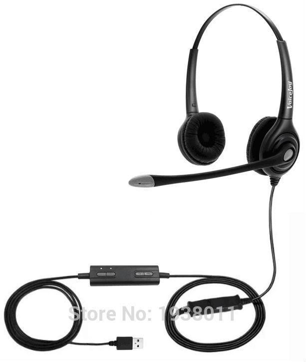 Extra 2 Ear Pads + Headphone with USB Plug,Quick Disconnect Cable,Volume and Mute Switch Headphone for Laptop,PC,Computer,etc