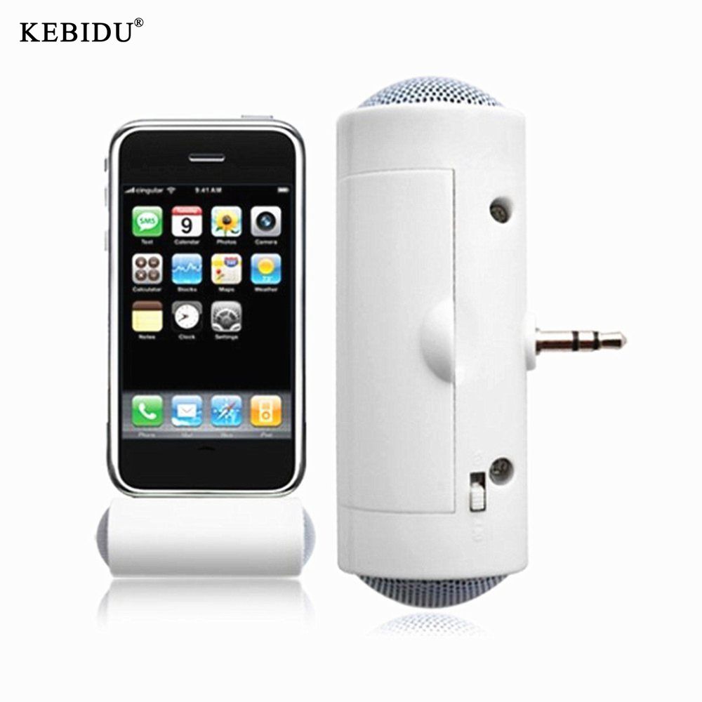 Kebidu Mini Monaural 3.5mm Speaker Music Stereo Music Player for Mobile Phone MP3 MP4 Tablet with 3.5mm Plug Loudspeaker