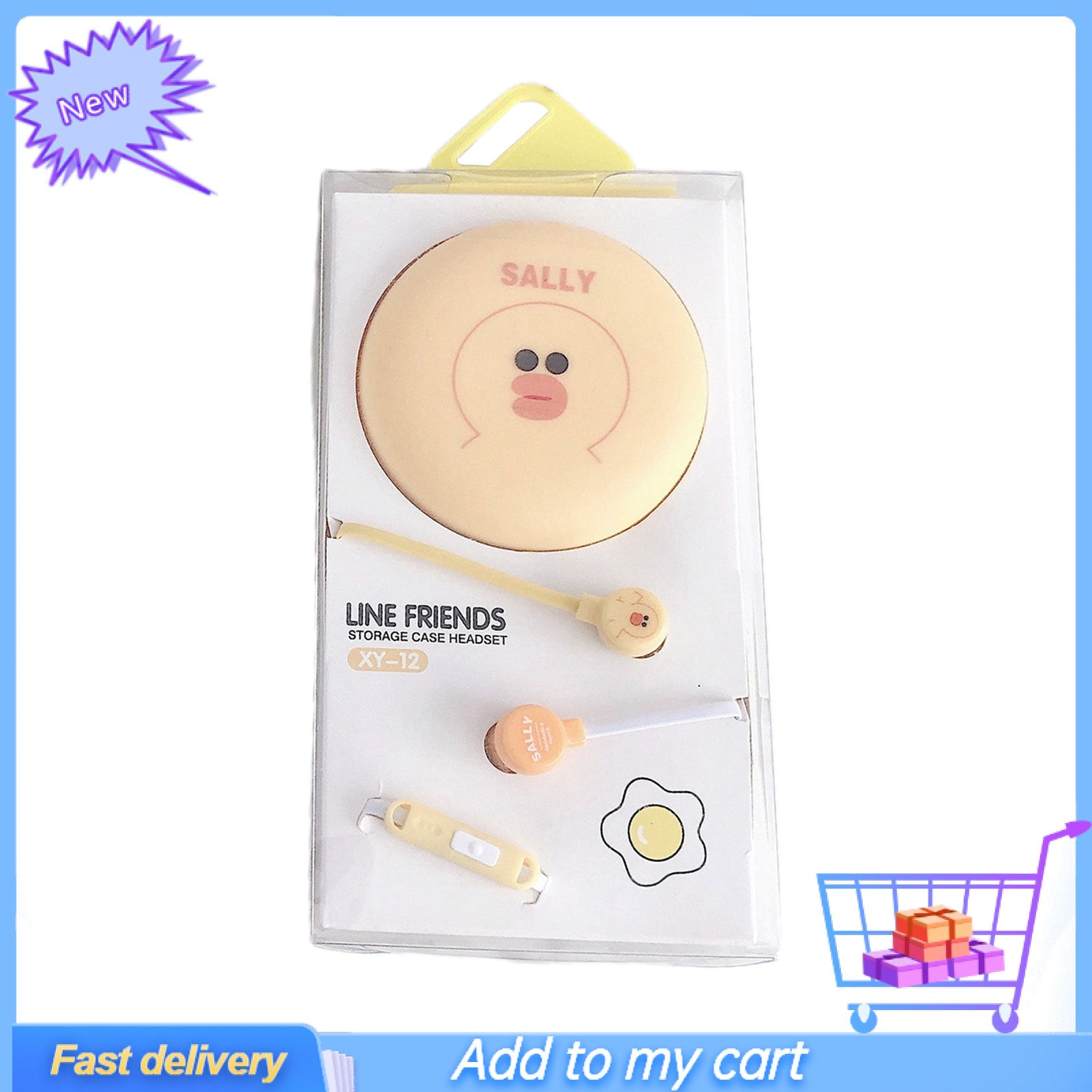 Universal Cartoon Phone Wired In-Ear Bass Music Earphone Earbud Headset with Mic