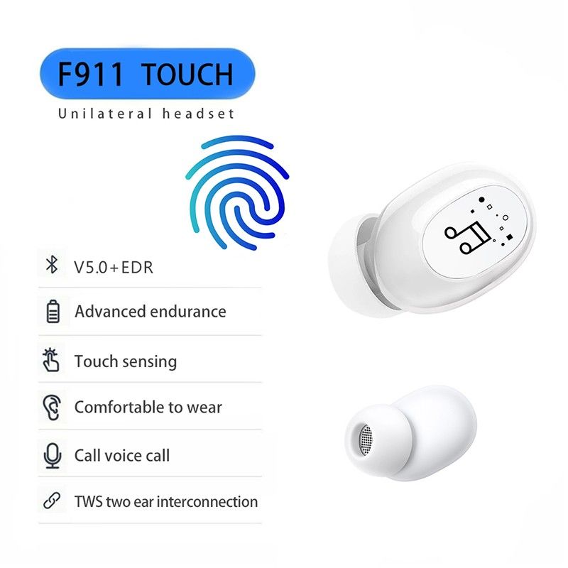 DASI Mini Wireless Bluetooth 5.0 Earphone Noise Reduction Headset In Ear Sport Earbuds Handsfree Stereo Headphone with Mic for All Phone