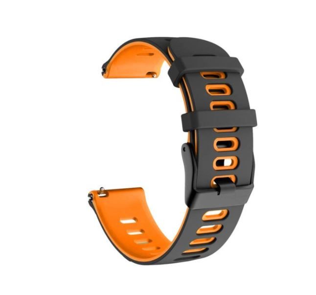 20mm Width Double Colors WatchBand Wrist Band Skin Silicone Watch Strap