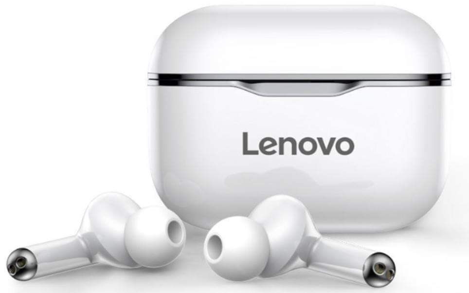 Lenovo Live Pods Bluetooth 5.0 Sport Earbuds / Charging Case / Smart Touch / Sweatproof - Bluetooth Headphone  - Bulotooth Headphone