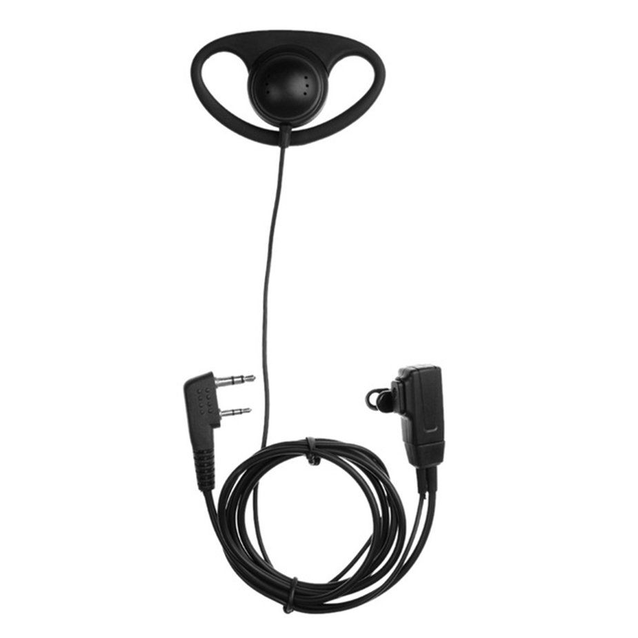 2 Pin D-Shape Earpiece Headset MIC Mic Earpiece Earphone for