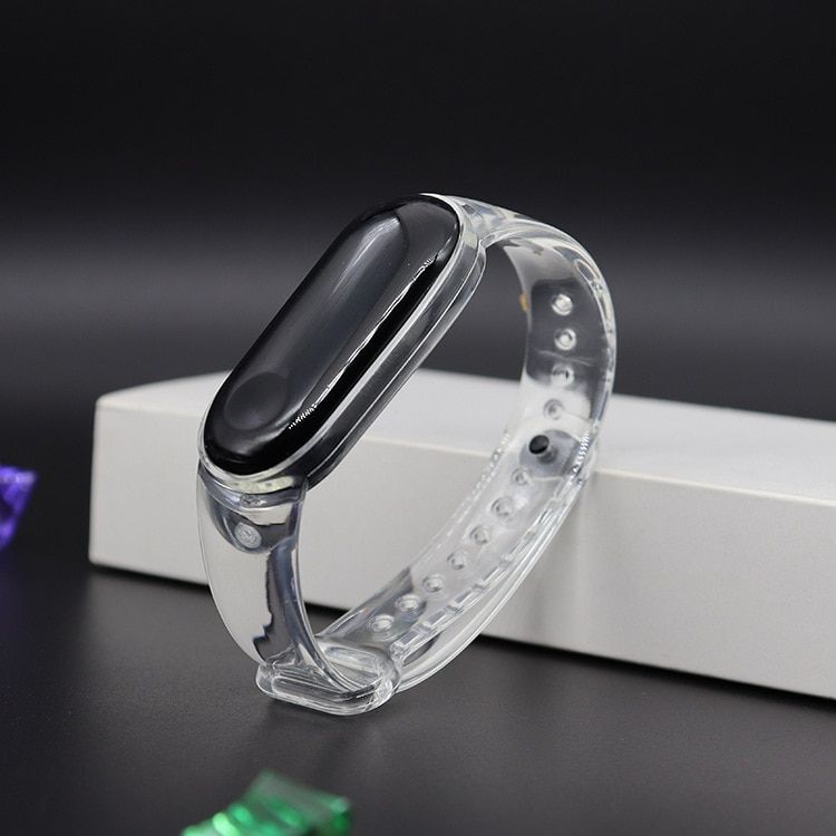 For Xiaomi Mi Band 3 5 4 Strap Transparent Silicone Wrist Straps for Xiomi Miband 3 Xiami Amazfit Band 5 for Mi Sport Bracelet 5
