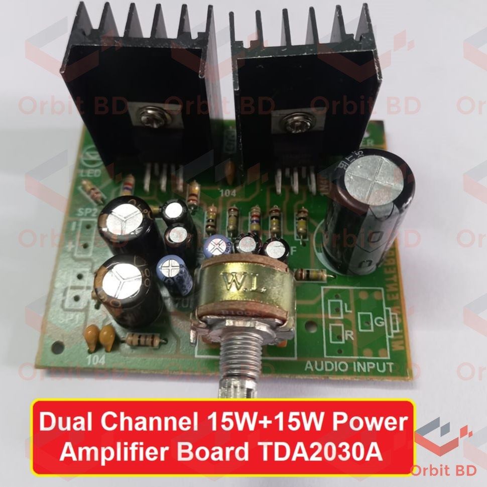 Dual Channel Power Amplifier Board TDA2030A 15W+15W DC 12V Audio Power Amplifier TDA 2030 Double IC DYE Module